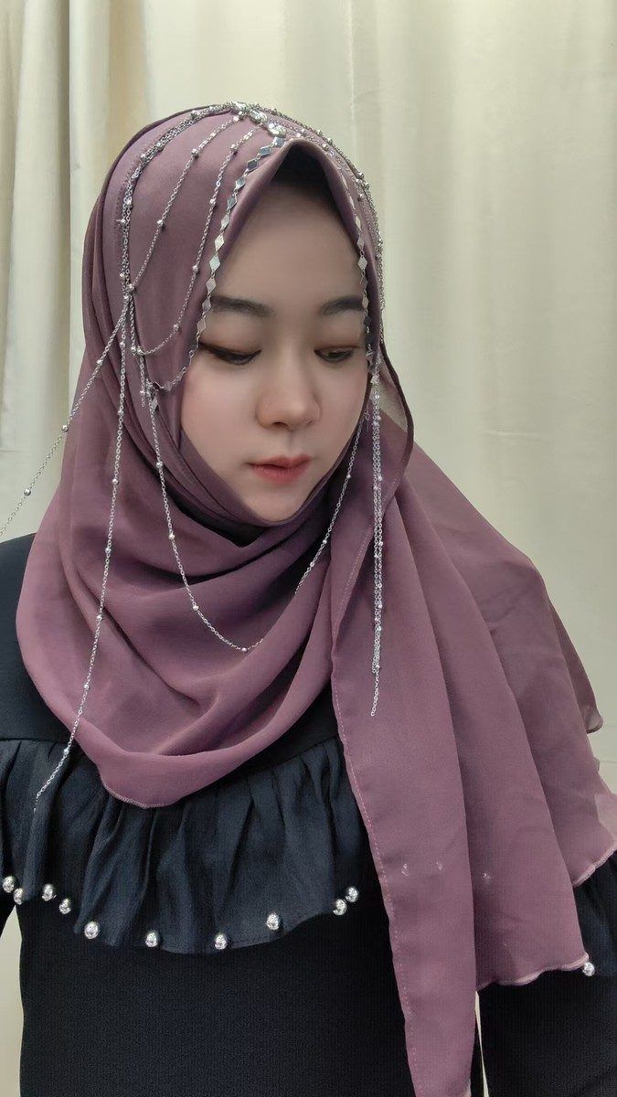 Silver Chain Purple Wrap